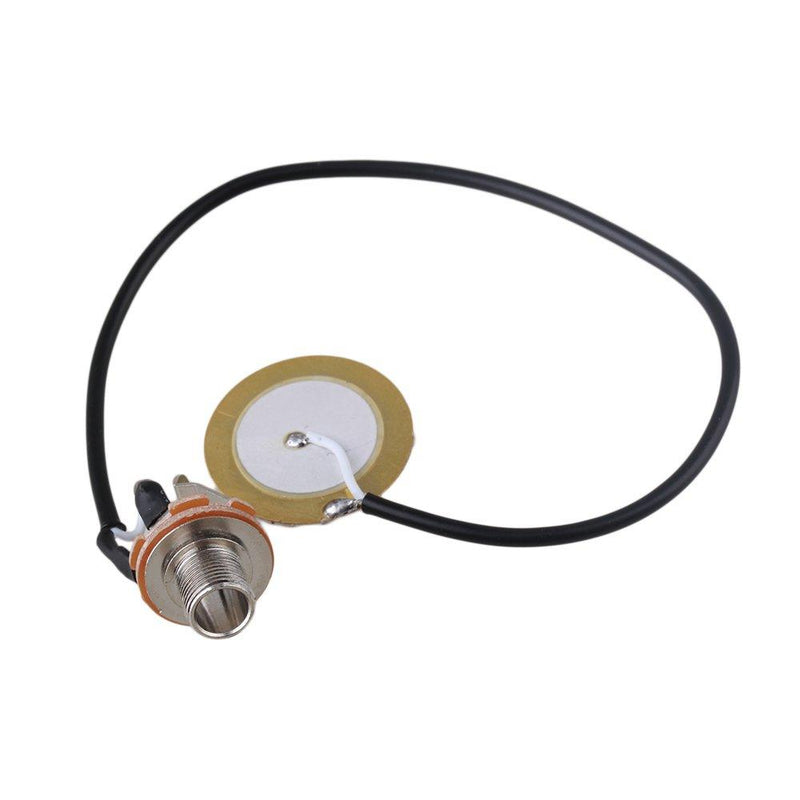 lovermusic lovermusic Piezo Transducer Microphone Pickup Jack Mic Contact Replacement for Guitar DIY