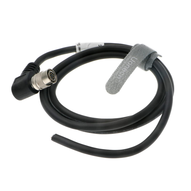 Basler AVT GIGE CCD Industrial Camera Power Elbow 6 pin Female Data Cable 1 Meter