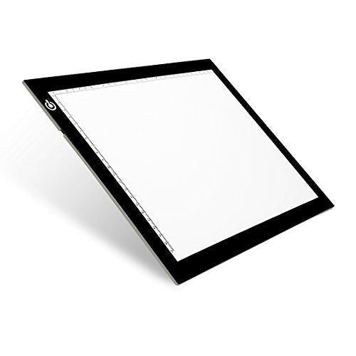 NXENTC A4 Tracing Light Pad, Ultra-Thin Tracing Light Box USB Power Artcraft Tracing Light Table for Artists, Drawing, Sketching, Animation black