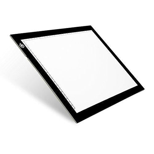 [AUSTRALIA] - NXENTC A4 Tracing Light Pad, Ultra-Thin Tracing Light Box USB Power Artcraft Tracing Light Table for Artists, Drawing, Sketching, Animation black 