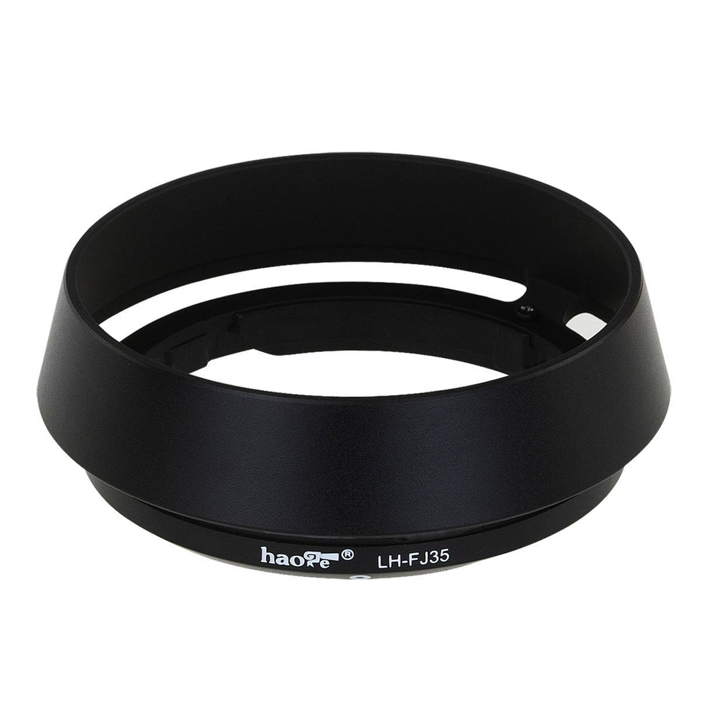 Haoge LH-FJ35 Bayonet Round Metal Lens Hood for Fujifilm Fuji Fujinon XF 35mm f/2 R WR XF35mmF2, XF 23mm f2 R WR XF23mmF2 and XC 35mm F2 XC35mmF2 Lens Replace LH-XF35-2