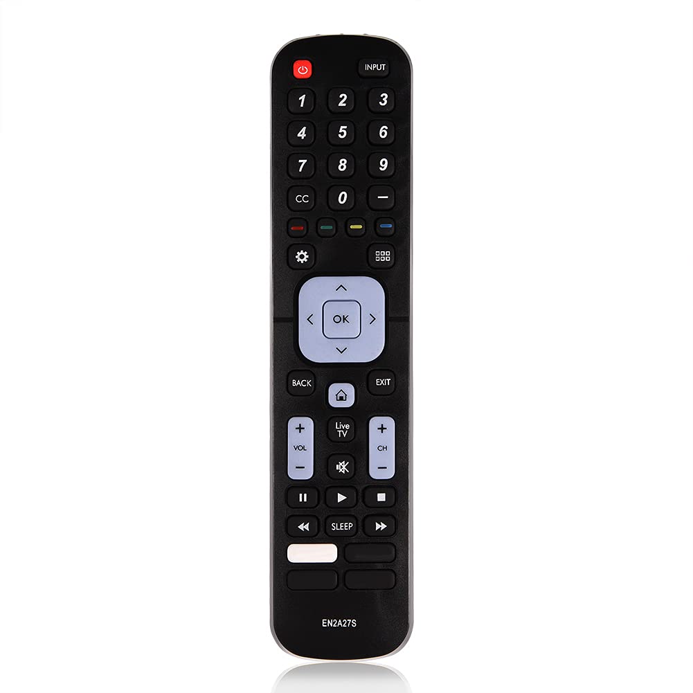 EN2A27S Remote Control Replacement for Sharp TV, Universal TV Remote Control Compatible with Sharp LC-40N5000U LC-43N5000U LC-43N6100U