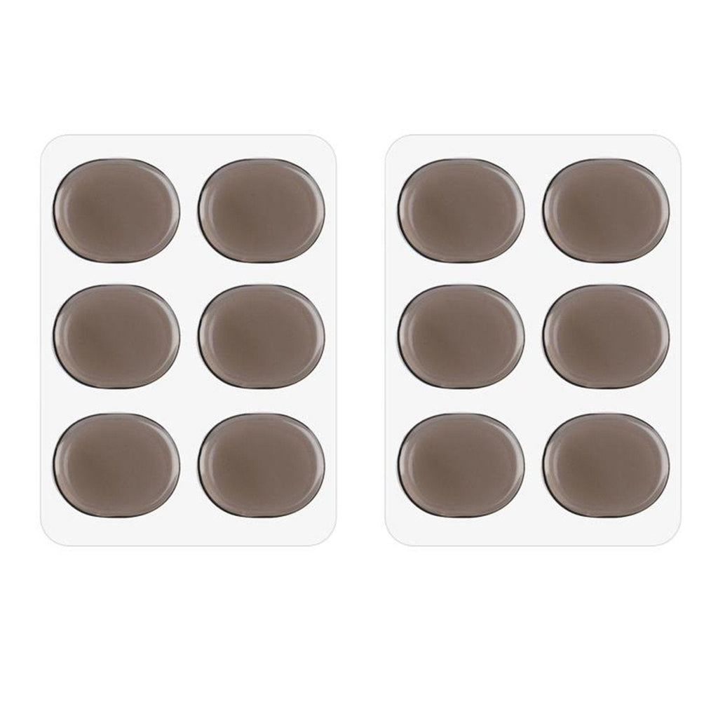 Drum Damper Gel Pads Transparent Grey Silicone Drums Silencer for Snare Drum Kit Set of 12