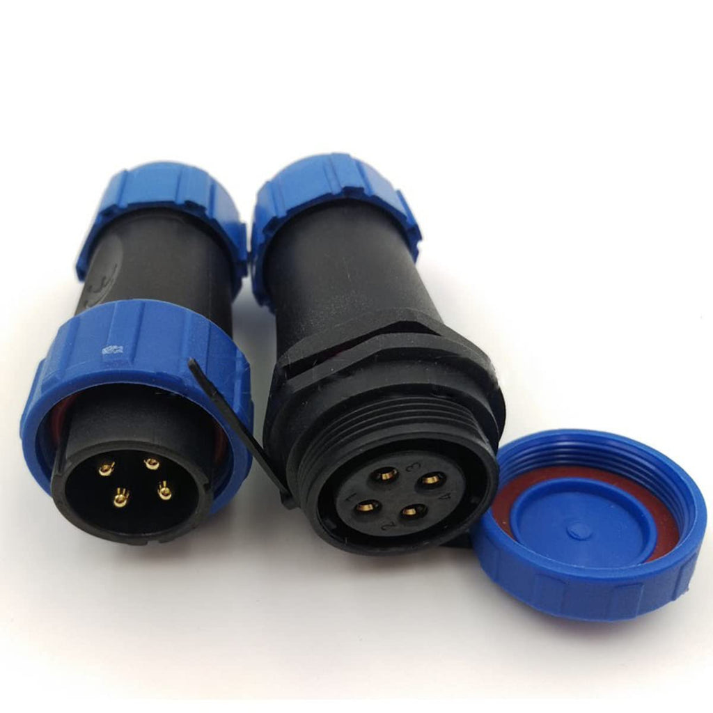 DRRI IP68 SP21 4pin Docking Outdoor Plastic Waterproof Cable in-line Circular Aviation Connector (4Pin)