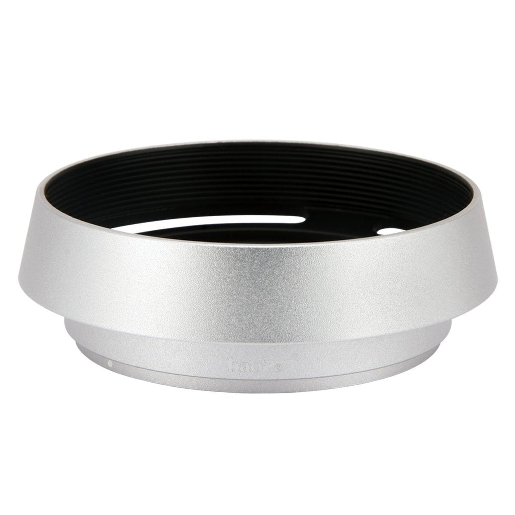 Haoge LH-ZV12 Round Metal Lens Hood Compatible with Carl Zeiss C Biogon T 4.5/21 21mm f4.5 ZM, C Sonnar 1.5/50 50mm f1.5 ZM Lens Silver Round - Silver