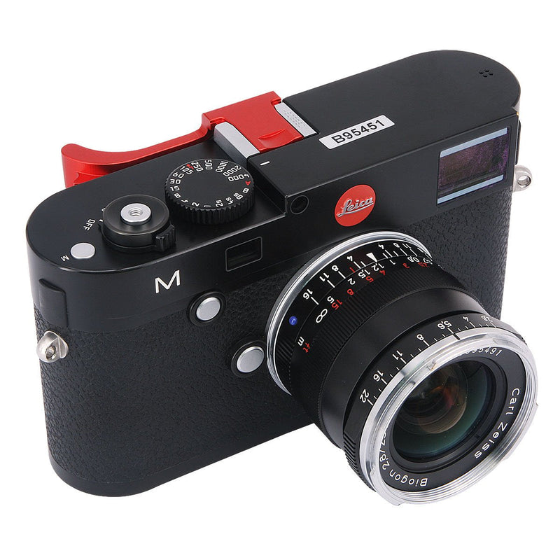 Haoge THB-M24R Metal Hot Shoe Thumb Up Rest Hand Grip for Leica M Typ240 M240, M-P Typ 240 M240P, M Typ262 M262, M-D Typ 262 Camera Red