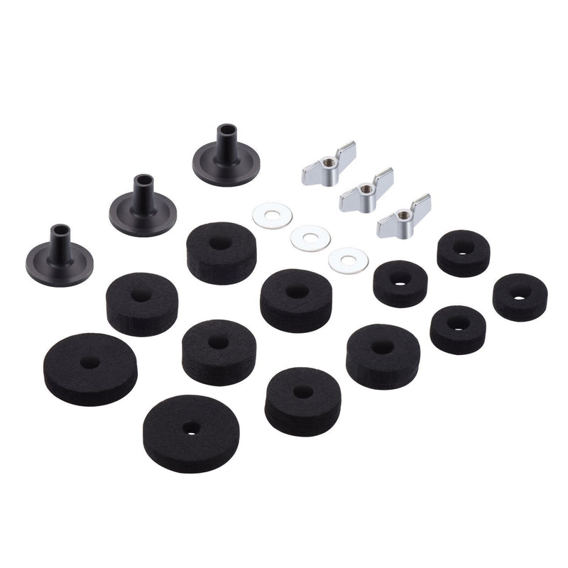 Canomo Set of 21 Pieces Cymbal Replacement Accessories Cymbal Stand Sleeves Cymbal Felts with Cymbal Washer and Base Wing Nuts Replacement