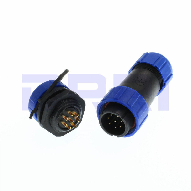 DRRI SP21 8 Pole Circular Waterproof Aviation Connector for LED Lighting Equipment (8Pole) 8Pin