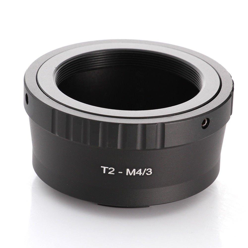 FocusFoto Adapter Ring for T2 T Mount Lens to Olympus PEN and Panasonic Lumix Micro Four Thirds (MFT, M4/3) Mount Mirrorless Camera Body EP5 E-PL7 GH4 GH5 GF6