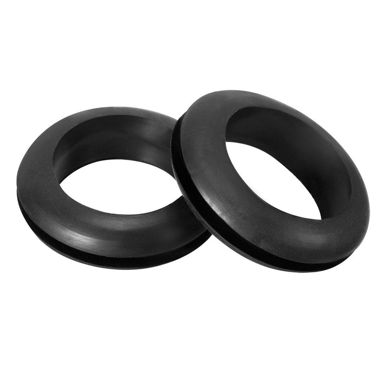uxcell Wire Protector Oil Resistant Armature Rubber Grommet 14mm Inner Dia 200Pcs Black