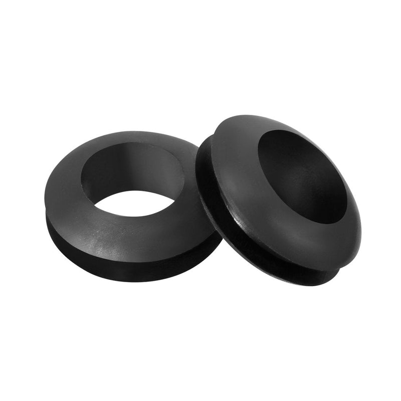 uxcell Wire Protector Oil Resistant Armature Rubber Grommet 10mm Inner Dia 300Pcs Black