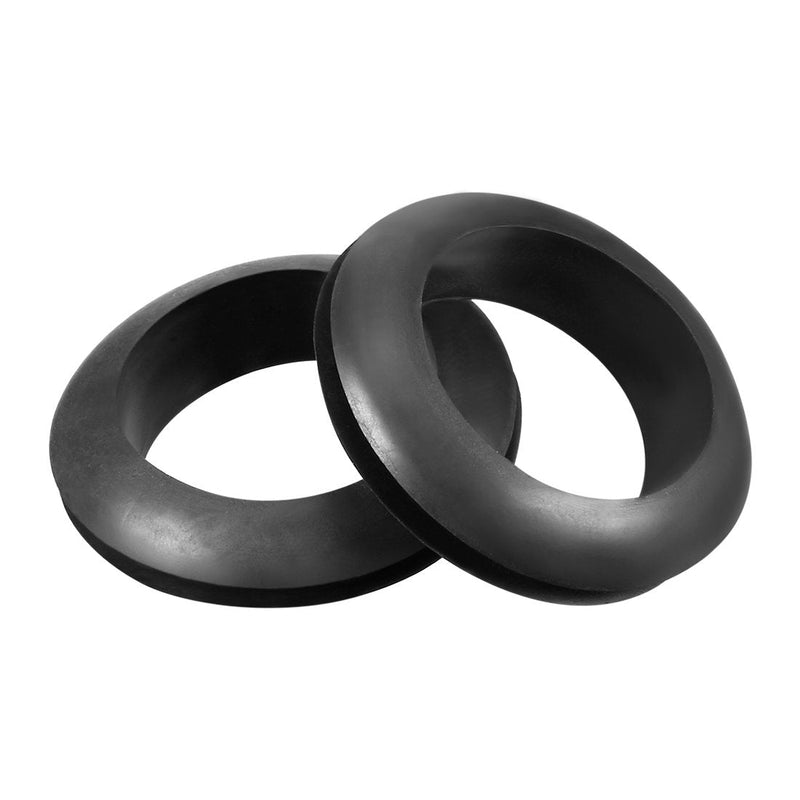 uxcell Wire Protector Oil Resistant Armature Rubber Grommet 25mm Inner Dia 50Pcs Black