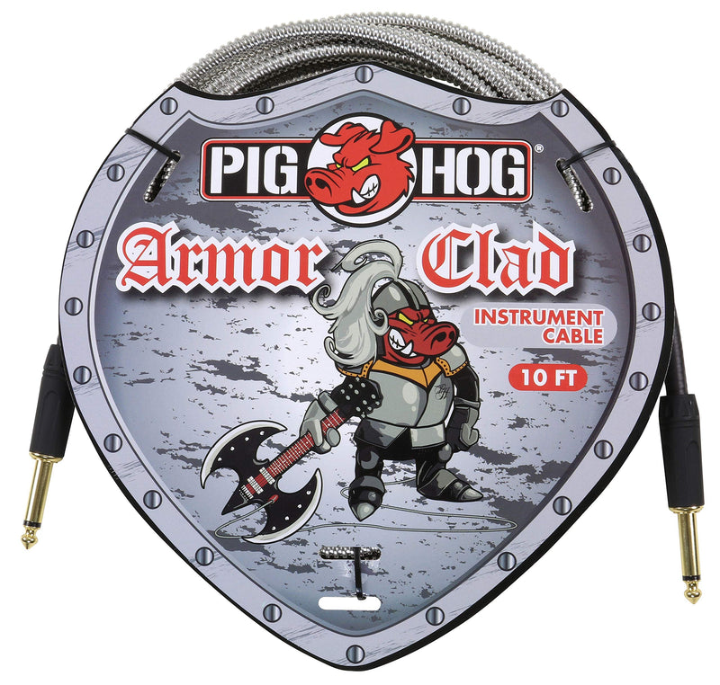 [AUSTRALIA] - Pig Hog Armor Clad 1/4" Instrument Cable, 10 feet (PHAC10) 