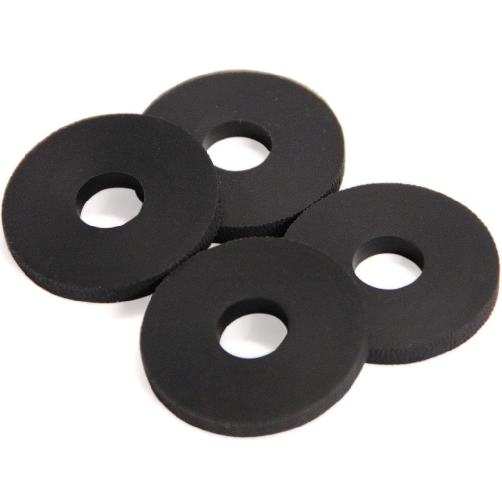 Stay Put Strap Locks - Premium Silicone Rubber Guitar Strap Blocks (4, Black) 4