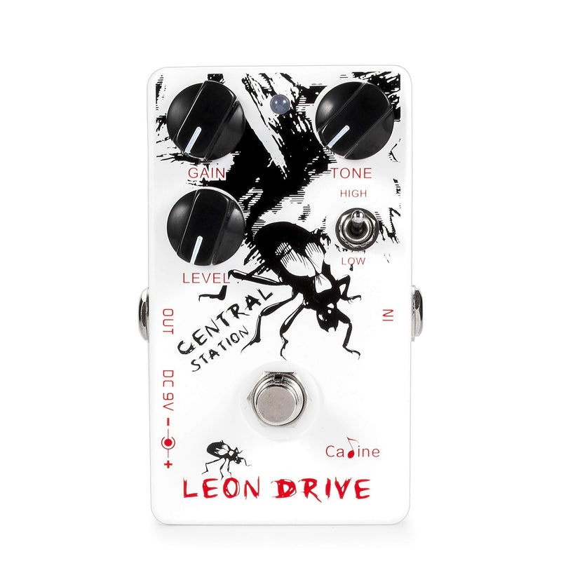 [AUSTRALIA] - Caline Electric Guitar Effects Pedals Multi Distortion Leon Drive 9V DC White Central Station Guitar Pedal Bass Reverb Acoustic Preamp True Bypass CP-50 Guitarist Gifts 