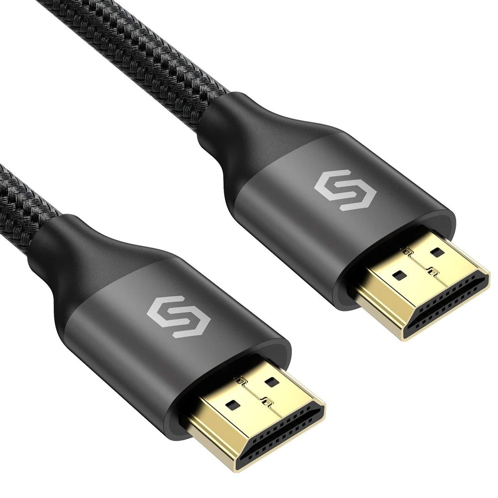 HDMI Cable 10ft - Syncwire HDMI Cord - 18Gbps High Speed 4K HDMI Cable 2.0 Support Fire TV, Apple TV, Ethernet, Audio Return, Video 4K UHD 2160P, HD 1080P, 3D, Xbox Playstation PS3 PS4 PC - Black 10ft Black