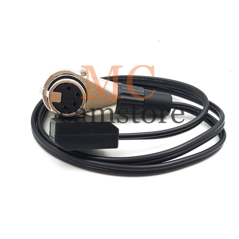 MCCAMSTORE PMW F55/F5 Power Cable, D-tap to XLR 4pin Female 12VDC 68cm(27.2")