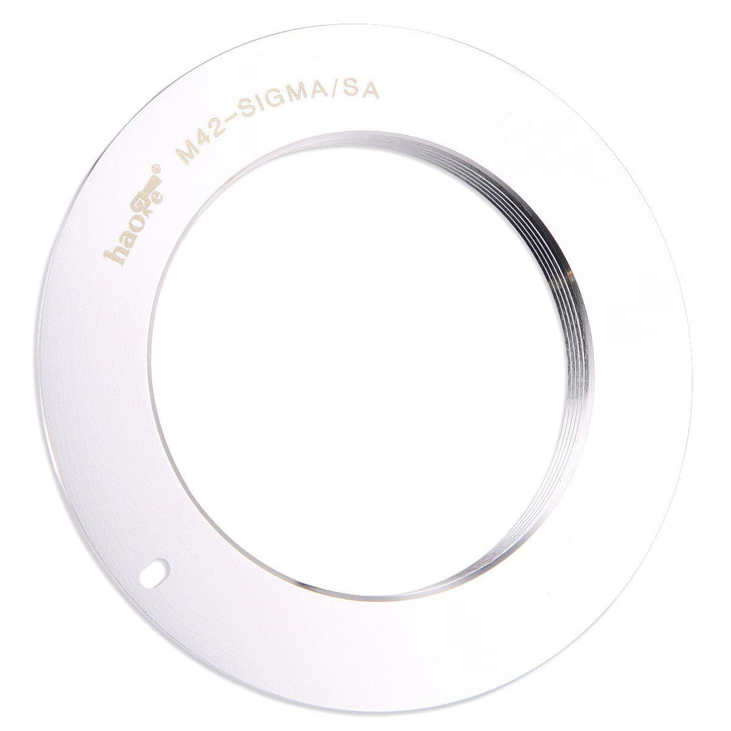 Haoge Manual Lens Mount Adapter for 42mm M42 Mount Lens to Sigma SA Mount Camera Such as SD14, SD15, SD1, SD1 Merrill, SD Quattro, SD Quattro H, SA-300, SA-300N, SA-5, SA-7, SA-9, SA-7N