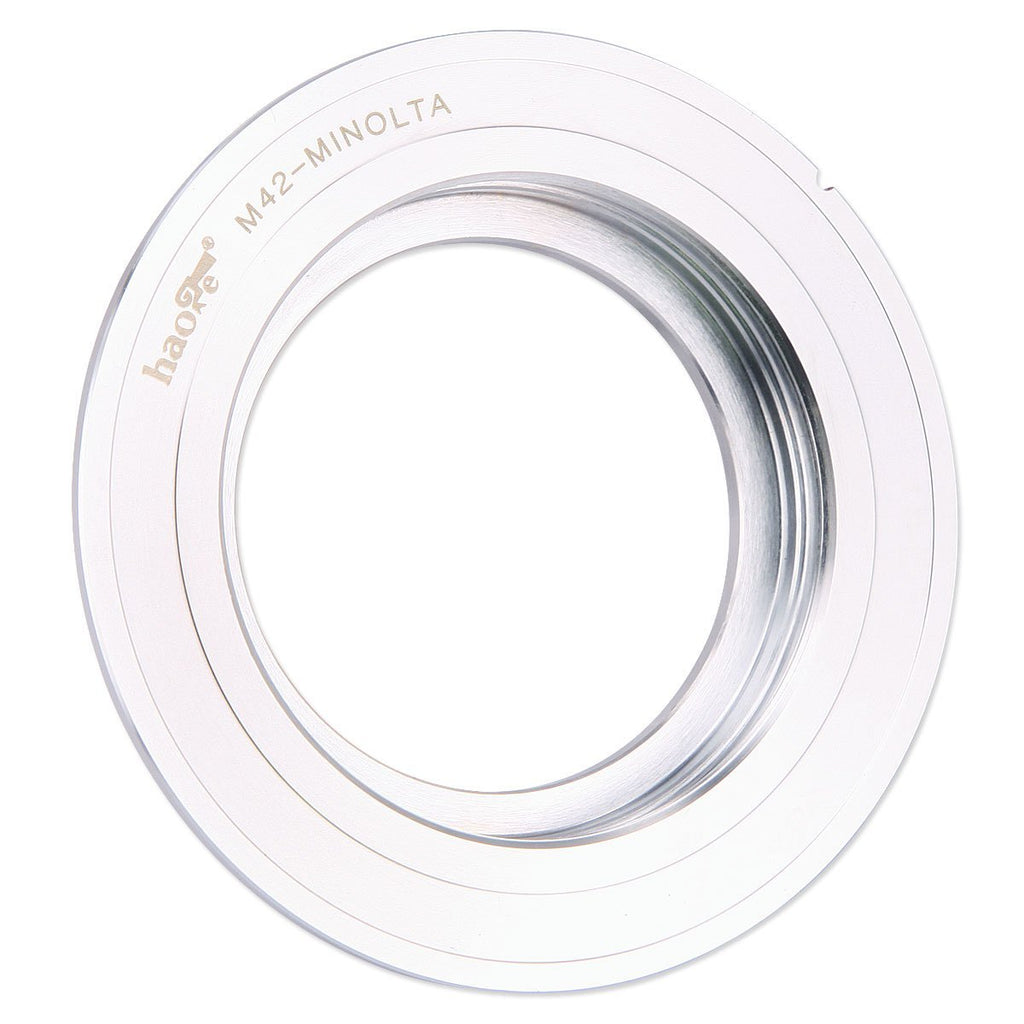 Haoge Manual Lens Mount Adapter for 42mm M42 Mount Lens to Minolta SR MD MC Mount Camera Such as SR-2, SR-7, SR-T 101, XK, XM, X-1, XE-5, XE, XE-1, XE-7, XD-7, XD-11, XG-M, X-500, X-570, X-700