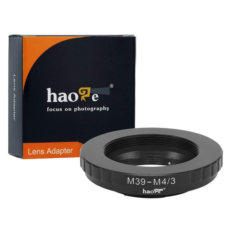 Haoge Manual Lens Mount Adapter for Leica 39mm M39 LTM Mount Lens to Olympus and Panasonic Micro Four Thirds MFT M4/3 M43 Mount Camera