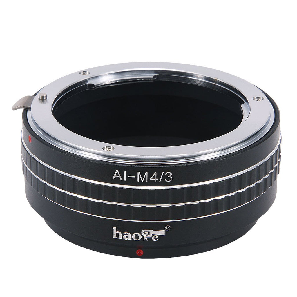 Haoge Manual Lens Mount Adapter for Nikon Nikkor F/AI/AIS/D Mount Lens to Olympus and Panasonic Micro Four Thirds MFT M4/3 M43 Mount Camera