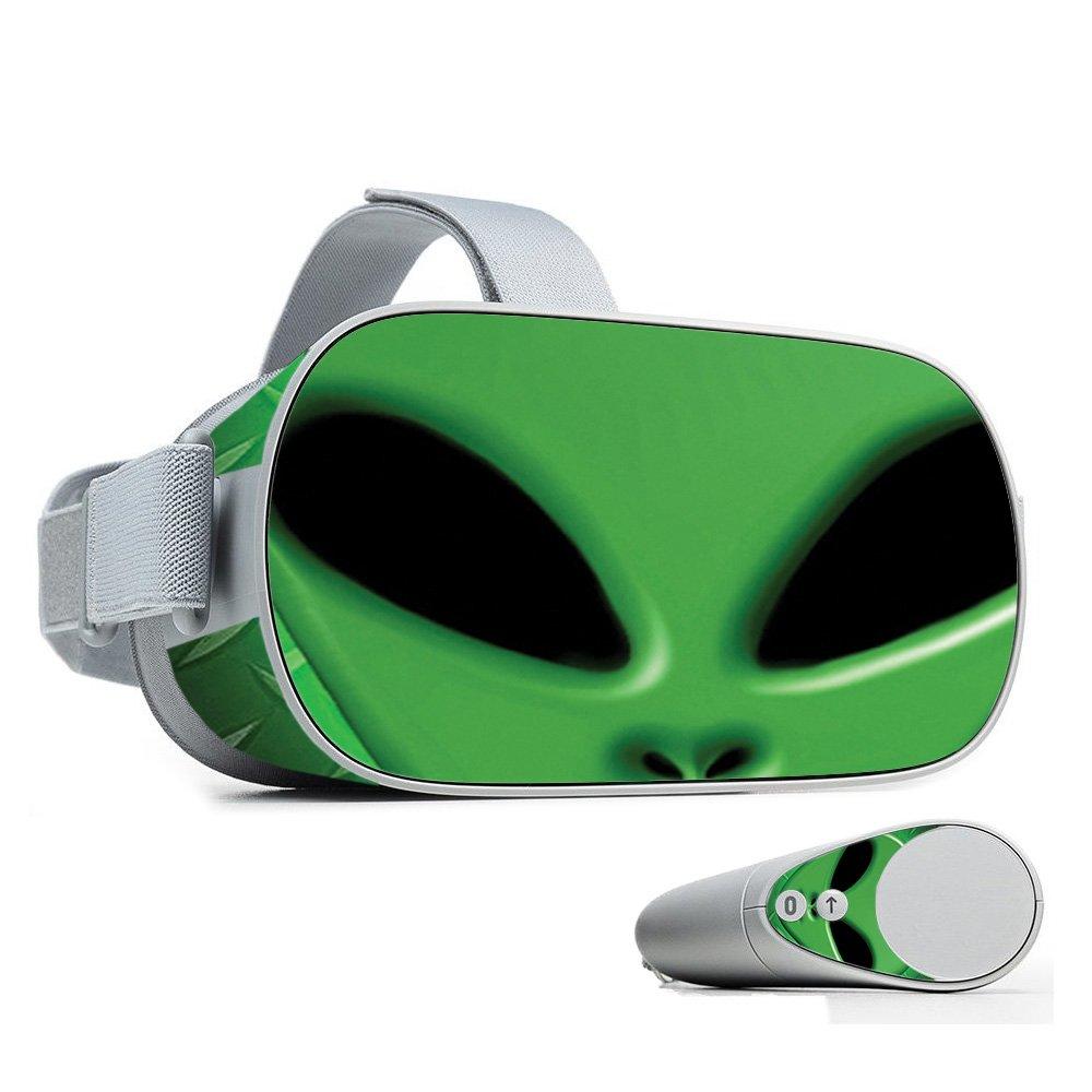 MightySkins Skin Compatible with Oculus Go Mobile VR - Alien Invasion | Protective, Durable, and Unique Vinyl Decal wrap Cover | Easy to Apply, Remove, and Change Styles | Made in The USA