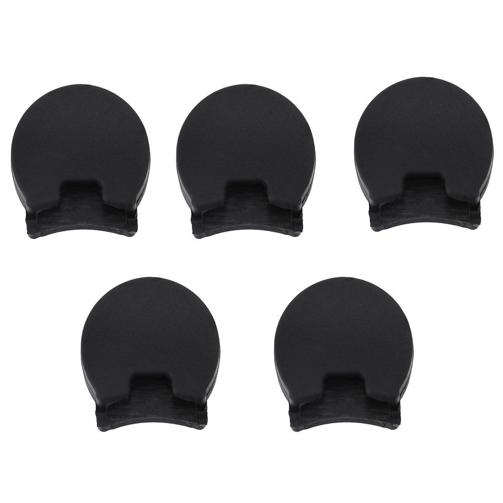 Dilwe 5Pcs Thumb Rest for Oboe Clarinet, Thumb Rest Cushion Finger Pretector Finger Cover Comfort 10mm Thickness Black