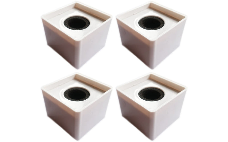 [AUSTRALIA] - Actopus 4pcs White Microphone Cube Interview Square Mic Flag Studio Equipment 