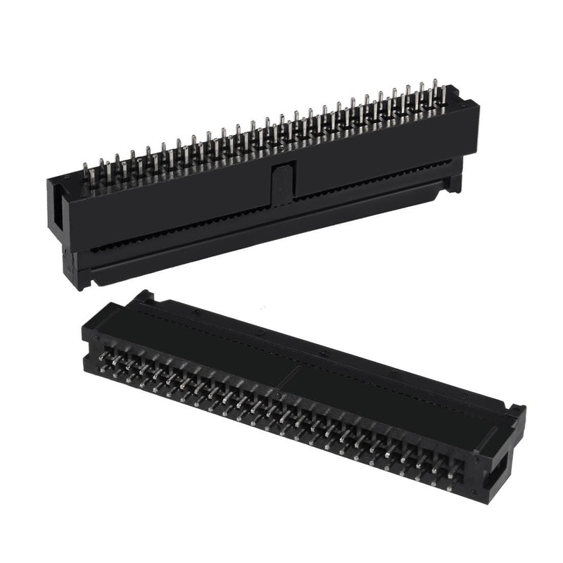 uxcell 10Pcs 2.54mm Pitch 2x25-Pin Double Row Straight Box Header Connector PCB Board Socket