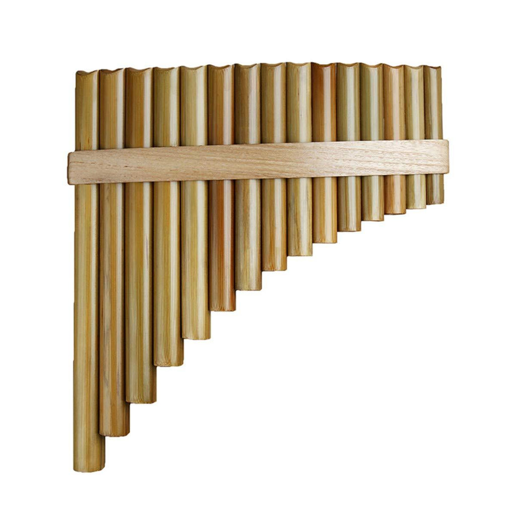 15 Pipes Pan Flute G Key Chinese Traditional Musical Instrument Pan Pipes Woodwind Instrument (15 right) 15 right