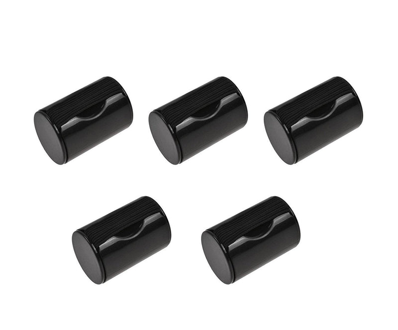 Timiy 5Pcs Guitar Ukulele Banjo Finger Rhythm Sand Shakers Finger Hammer Music Finger Shot Ring (Black) Black