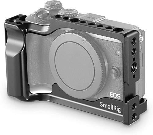 SMALLRIG Cage for Canon EOS M3 and M6 with Built-in Cold Shoe and NATO Rail(Not Compatible with M6 Mark II) - 2130