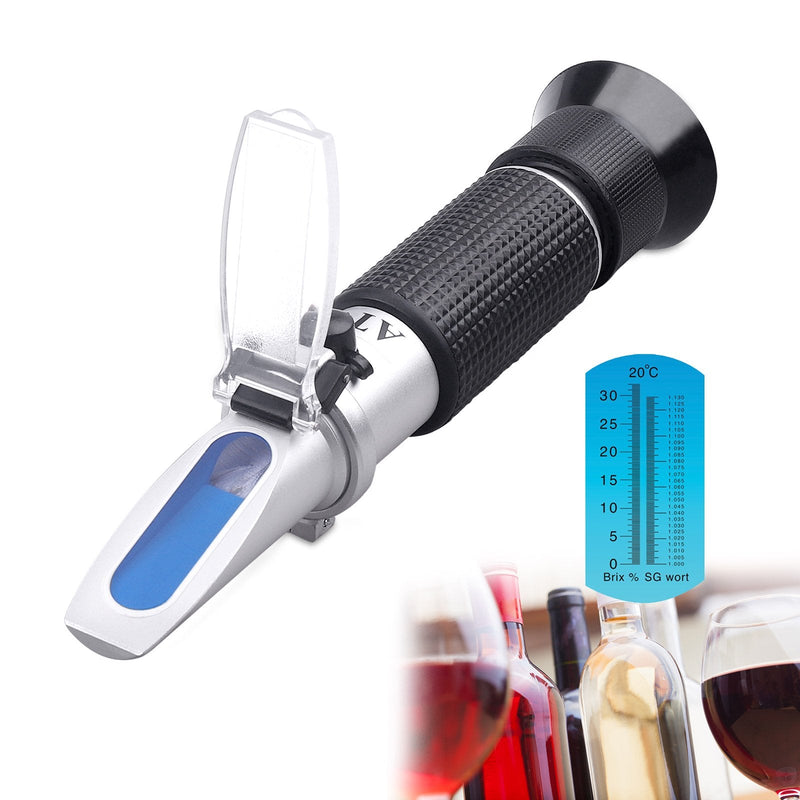 [AUSTRALIA] - Brix Refractometer with ATC - Tiaoyeer Digital Handheld Refractometer for Beer Wine Brewing, Dual Scale-Specific Gravity 1.000-1.130 and Brix 0-32% 