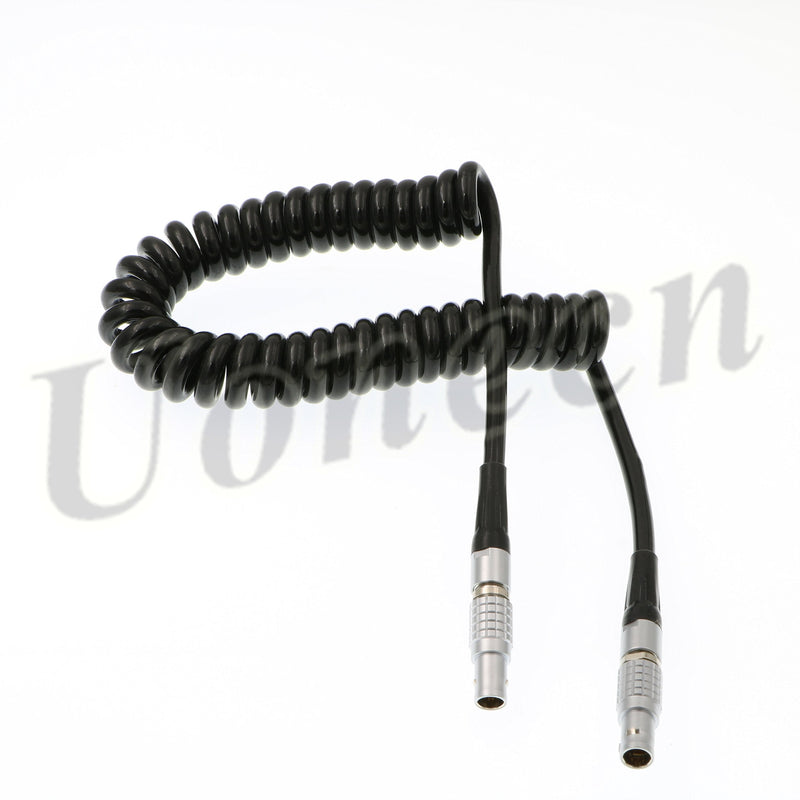 Uonecn XL LL Timecode Cable 5 pin Male to 5 pin Male Coiled Twist Cable for Sound Devices ZAXCOM DENECKE