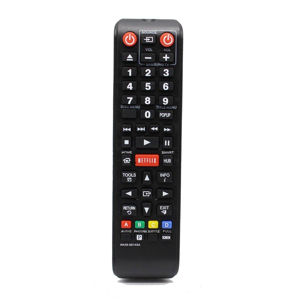 New AA59-00145A Replaced Remote Control fit for Samsung BDF5700 BD-P1400 BD-P2500 BD-E5700 BD-E5900 BD-EM57 BD-EM57C BD-EM59 BD-EM59C BD-ES6000 BD-F5700/ZA Full HD Blu-Ray Disc DVD Player