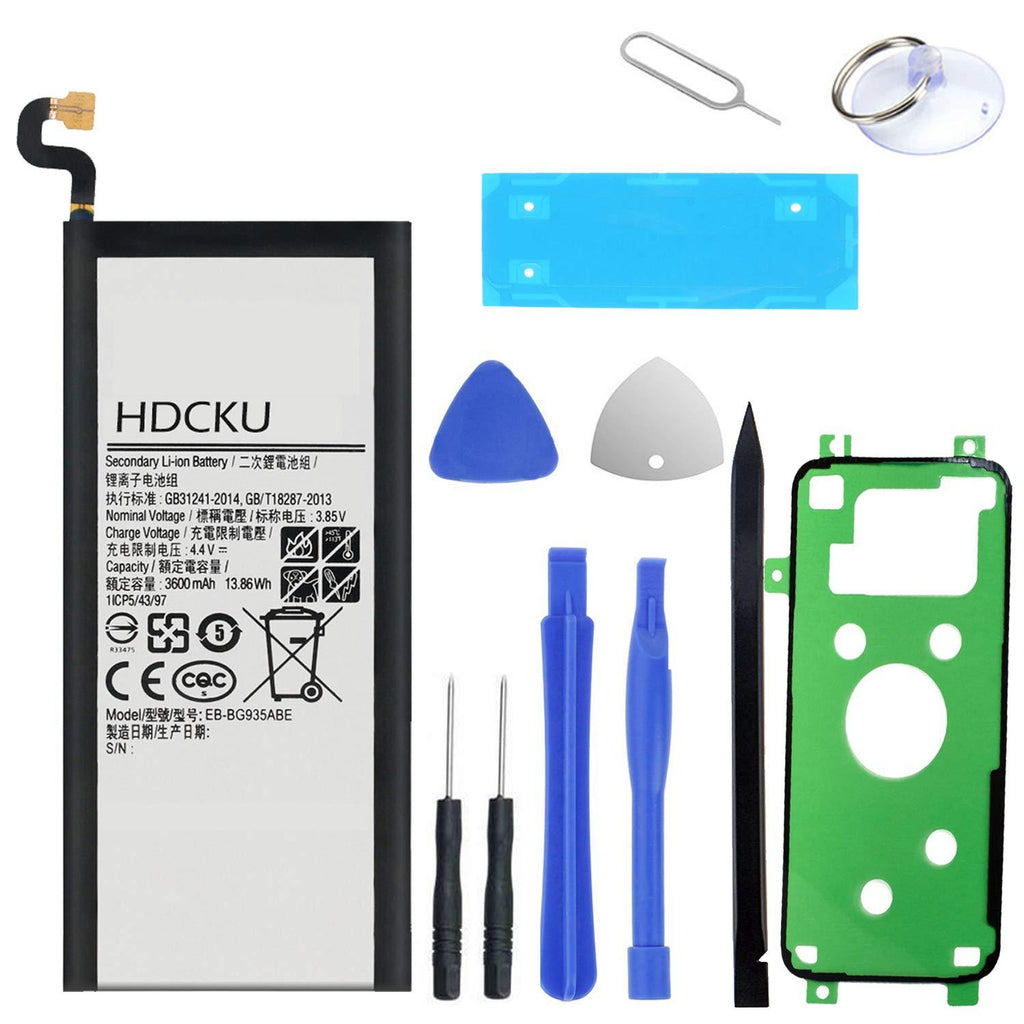 HDCKU Battery Replacement Kit for Samsung Galaxy S7 Edge Battery for S7 Edge G935 EB-BG935ABE with Repair Tools and Instructions