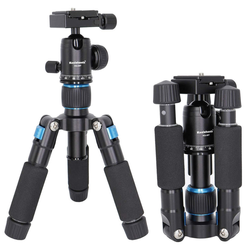 Koolehaoda Travel Portable H-50B Mini Tripod Compact Desktop Macro Mini Tripod with Ball Head (H-50B)
