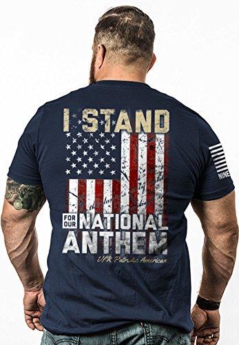 Nine Line Men's I Stand T-Shirt, Midnight Navy