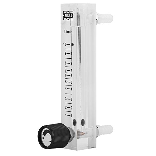 Gas Flowmeter, LZQ-7 Flowmeter 1-10LPM Flow Meter with Control Valve for Oxygen Air Gas