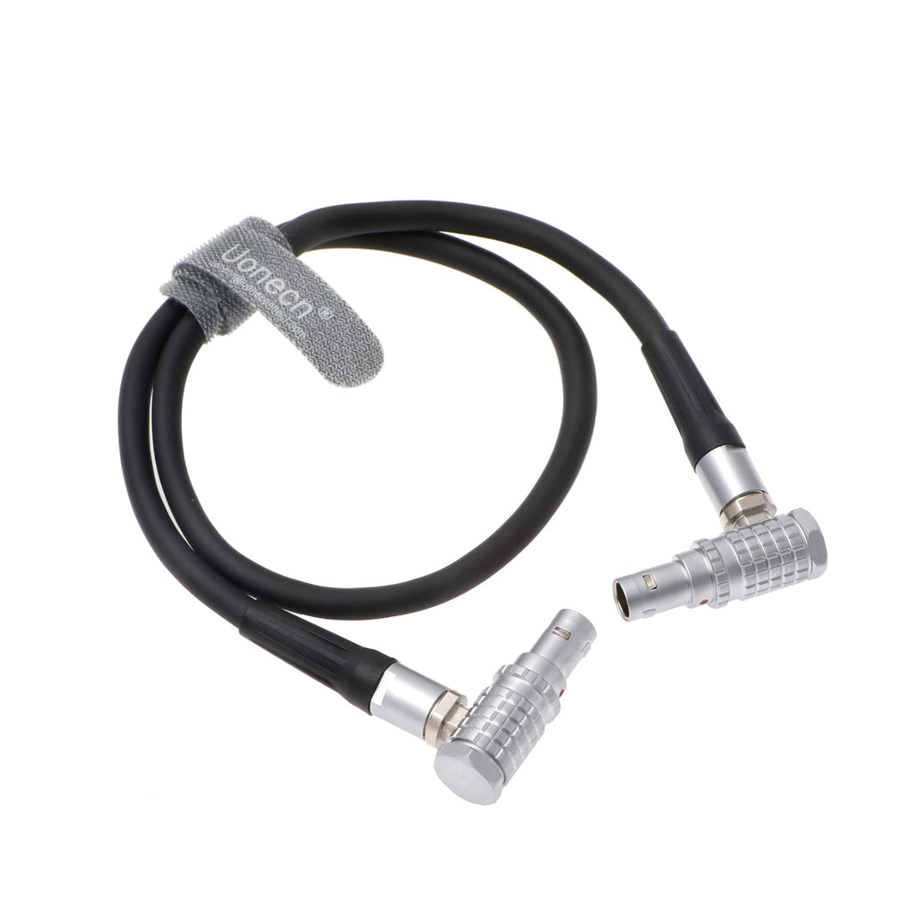 Uonecn Teradek Bond Power Cable Right Angle 2 pin Male to Right Angle 2 pin Male for ARRI Alexa Camera 18''