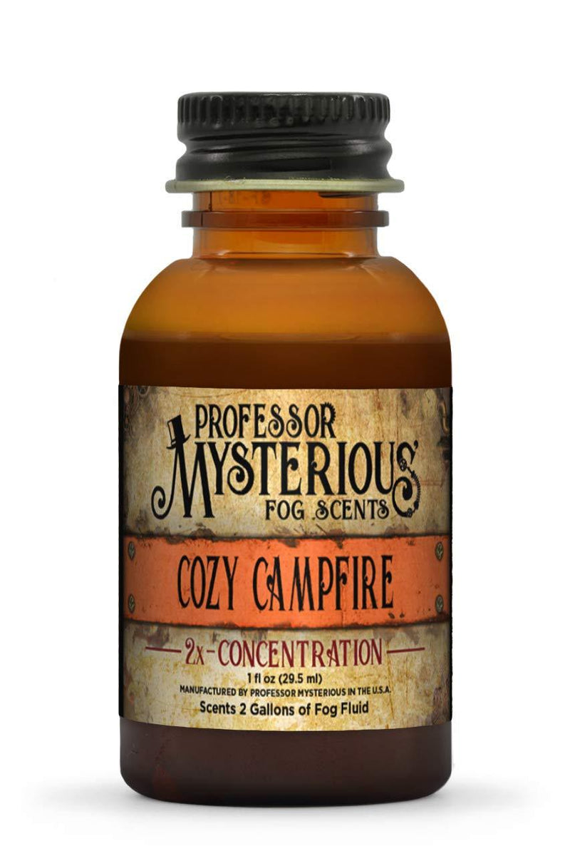 [AUSTRALIA] - Professor Mysterious Cozy Campfire Fog Machine Scent, ounce, 2x concentrate, treats 2 gallons One Bottle, 2x concentrate, treats 2 gallon 