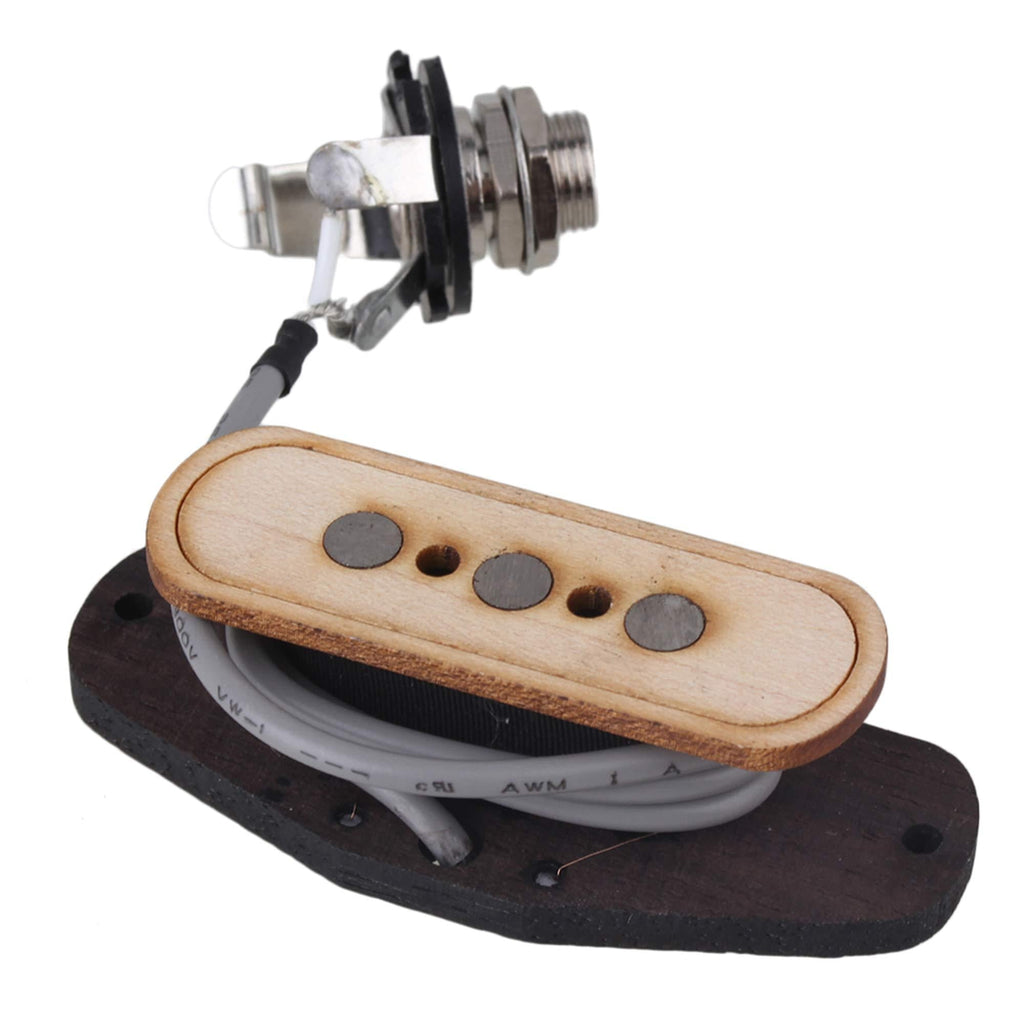 lovermusic lovermusic 6.35 mm Hole Dia 4.3K 3 String Bass Pickup Replacement for Electric Cigar Box Guitar Wooden
