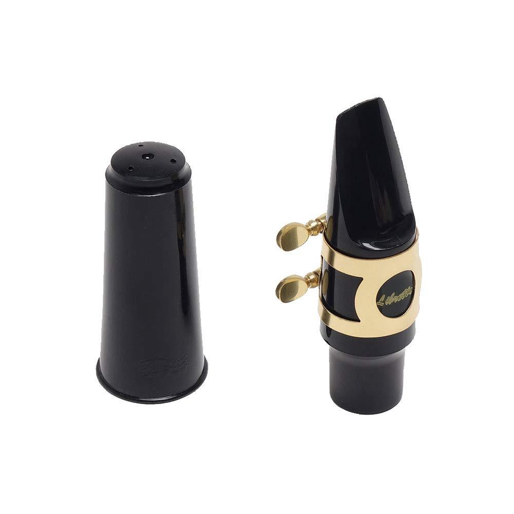 Libretto Tenor Saxophone Mouthpiece Kit, Giftable Standard Mouthpiece Set: ABS 5C Mouthpiece, Plastic Cap, Gold Lacquered Ligature. Finely Designed for Beginners and Intermediates on the Music Way