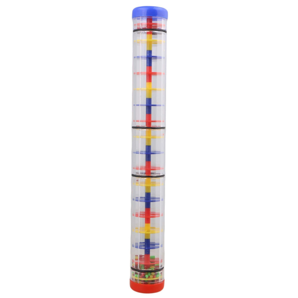 Mxfans Milticolor Plastic 15" Rainmaker Tube Shaker Children Music Sensory Toy