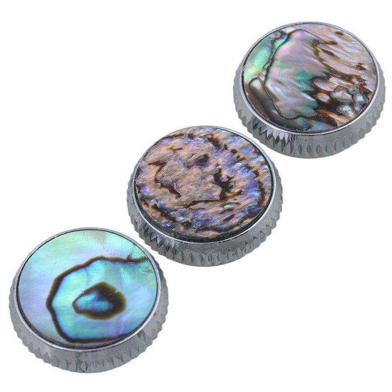 Mxfans 3pcs Abalone Shell Finger Key Buttons Colorful for Trumpet Replacement