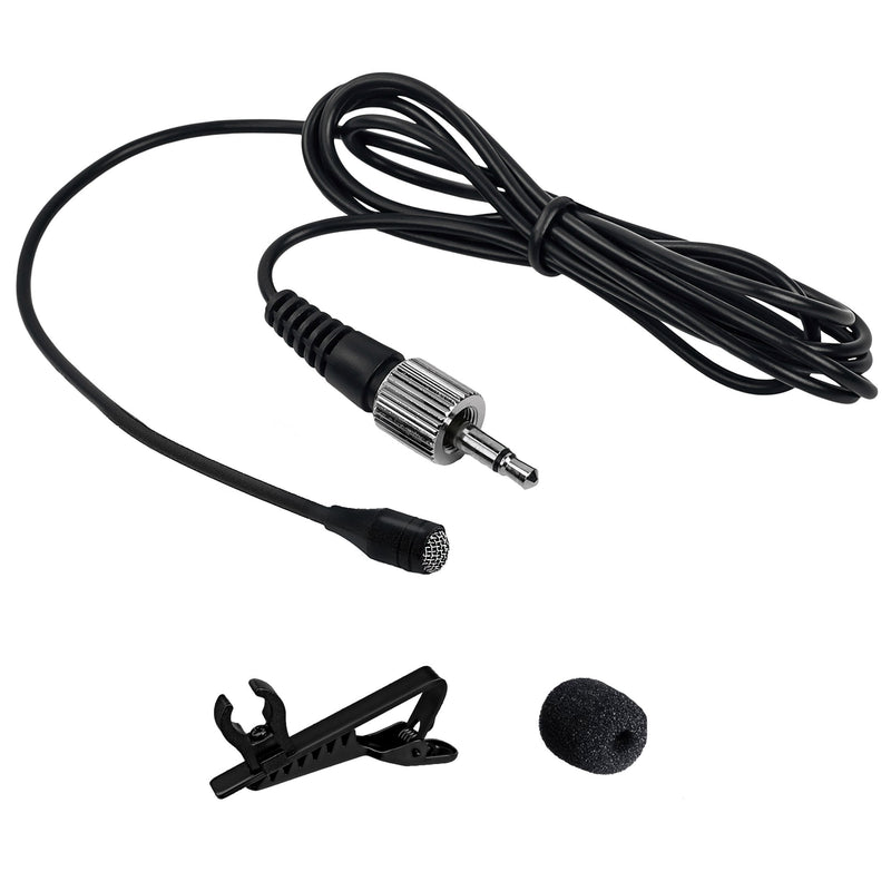 [AUSTRALIA] - Nady OML-4 Lapel/Lavalier Omni-Directional Microphone with 3.5mm Locking Plug - 4’ Cable, Windscreen, and Clip - Compatible with W-1KU, U-1100, U-2100, DW-11, DW-22, U-41, U-81, 401X, DKW-3, UHF-24 Uni-Directional OML-4 