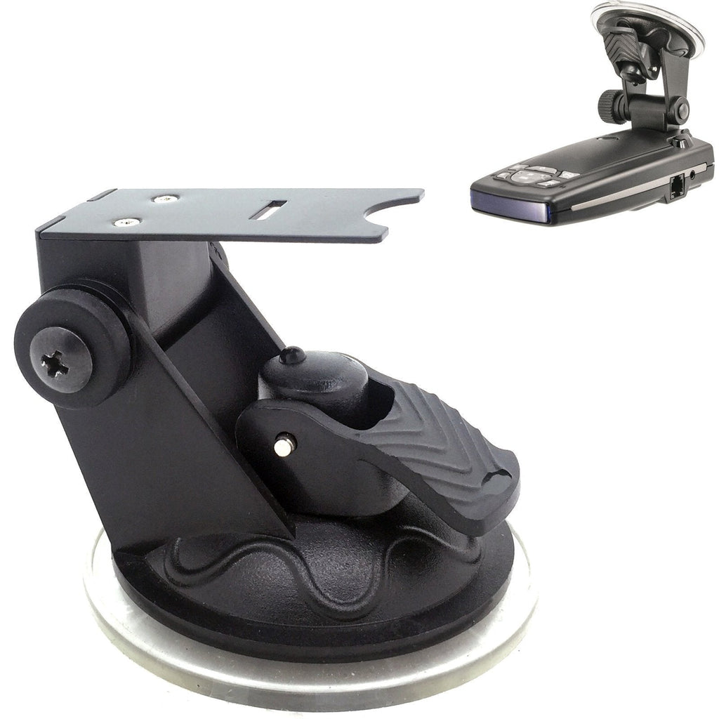 ChargerCity Car Windshield Strong Suction Cup Mount Radar Detector Holder for Escort Passport 9500ix 9500 8500 8500x50 x55 7500 S55 s75 s75g Solo S3 (Not compatible with model not listed)