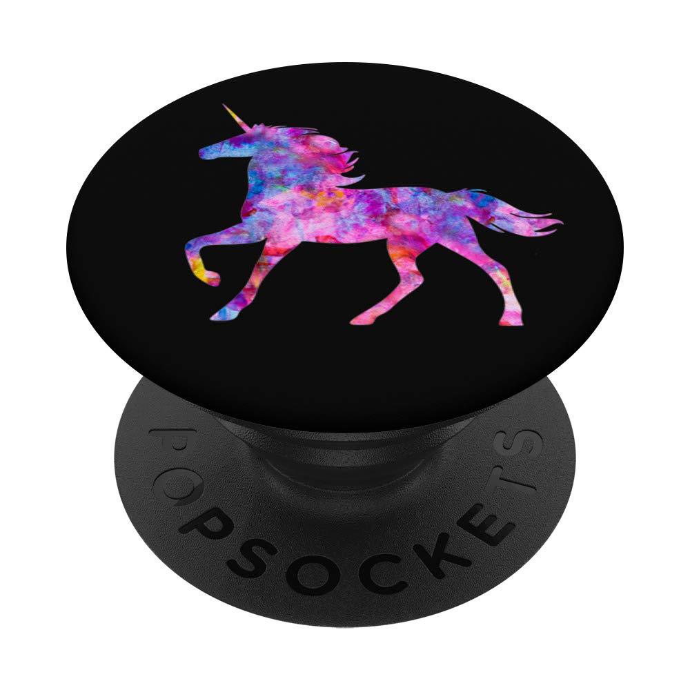 Pink Watercolor Magical Unicorn Black