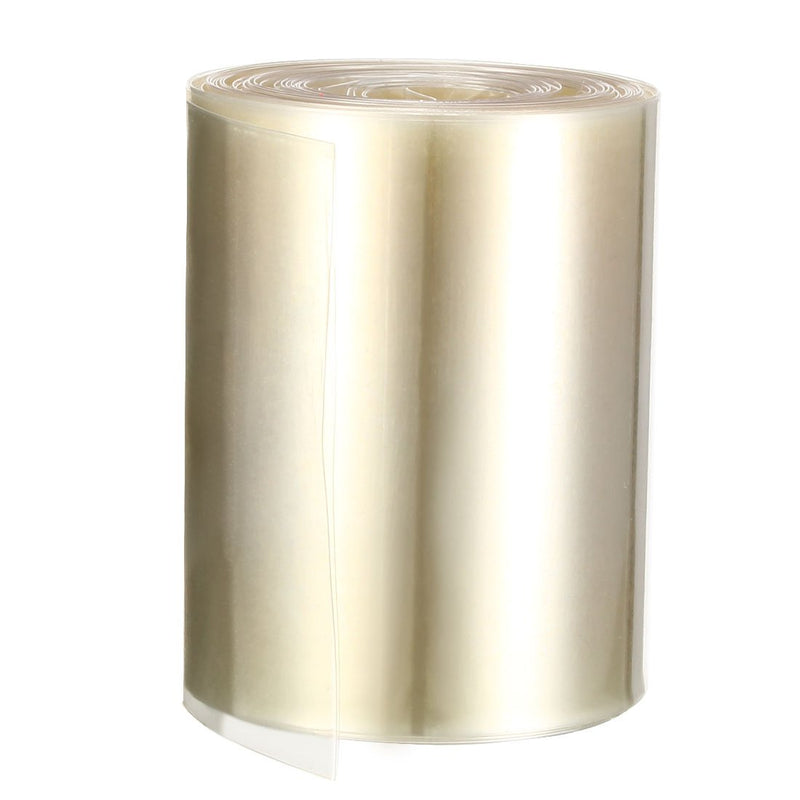 uxcell Battery Wrap PVC Heat Shrink Tubing 70mm Flat Width for 18650 Power Supplies 5 Meter Length Clear
