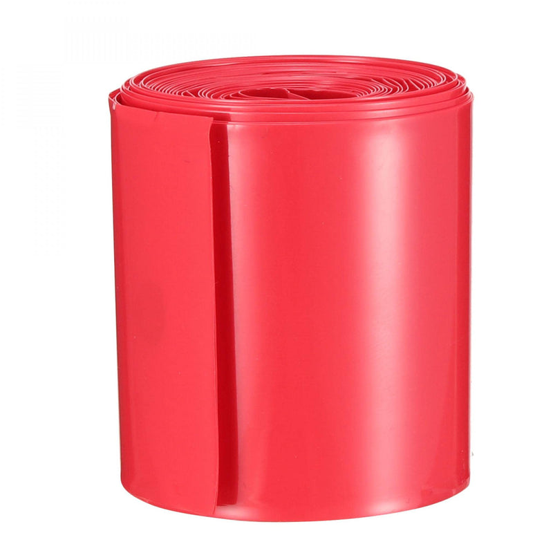 [AUSTRALIA] - uxcell Battery Wrap PVC Heat Shrink Tubing 50mm Flat Width for 18650 5 Meters Length Red 